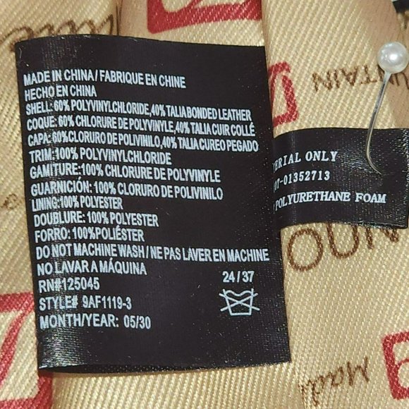 Stone Mountain Bonded Leather Printed Owls Megan Tote Shoulder Handbag 8 Pockets - Picture 12 of 16